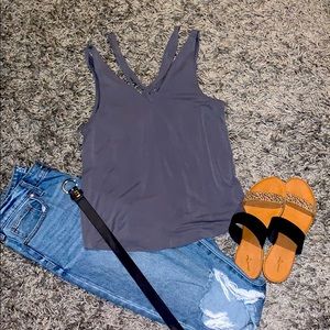 Gray tank top